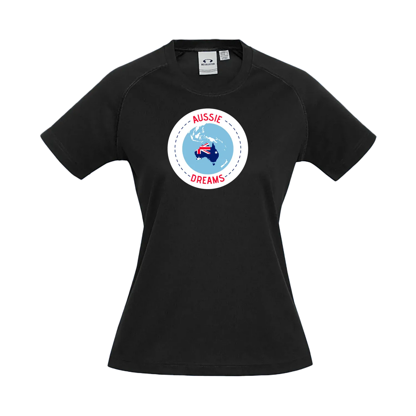 Black front flat lay